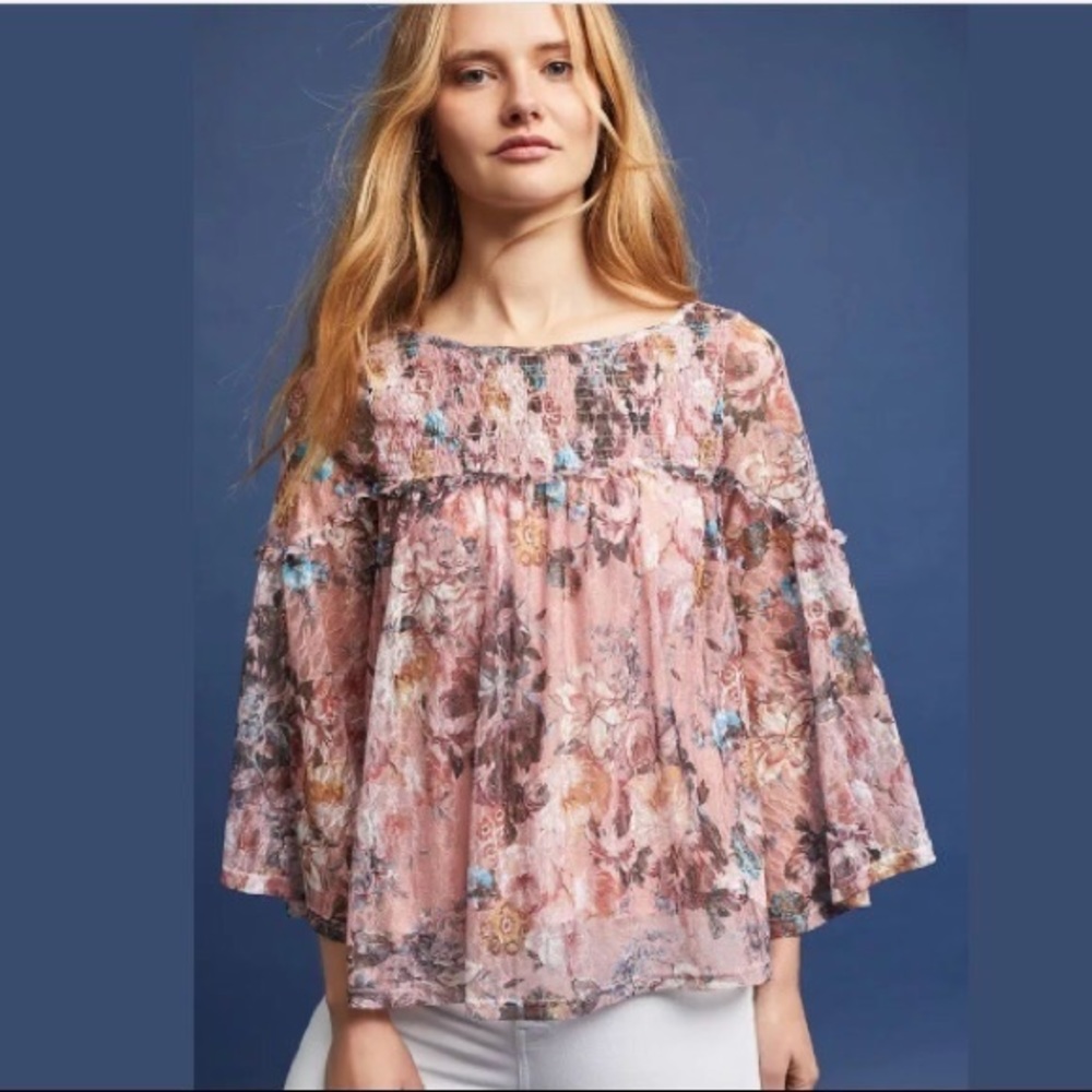 Akemi + Kin Anthro | Patrizia Pink Lace Blouse
